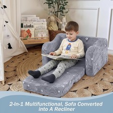 Kids 2in1 Couch Children Fold
